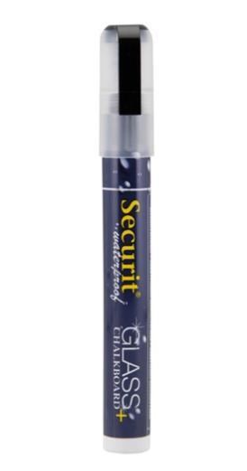 Waterproof krijtstift in zwart met 2-6mm penpunt | Glas +..., Zakelijke goederen, Horeca | Keukenapparatuur, Verzenden