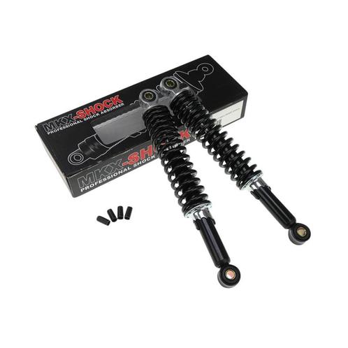 Schokbreker set 310mm MKX zwart, Fietsen en Brommers, Brommeronderdelen | Algemeen, Nieuw, Ophalen of Verzenden