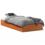 Grenen Bedframe 90x190 - Wasbruin - OP=OP! Slaap Lekker, 90 cm, Eenpersoons, Bruin, Nieuw