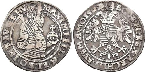 1/2 Guldentaler, daalder zu 30 Kreuzer Kuttenberg 1567 Ha..., Postzegels en Munten, Munten | Europa | Niet-Euromunten, Verzenden