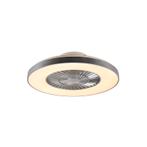 Plafondventilator zilver met ster effect dimbaar - Climo, Huis en Inrichting, Lampen | Overige, Nieuw, Overige stijlen