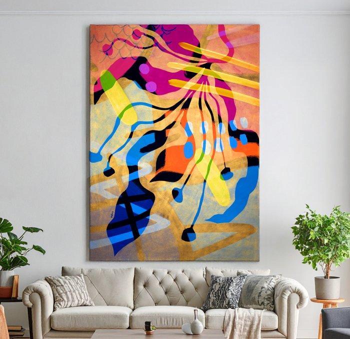 Lupo - Urban Jungle 203 - Real Gold - XXL-NO Reserve, Antiek en Kunst, Kunst | Designobjecten