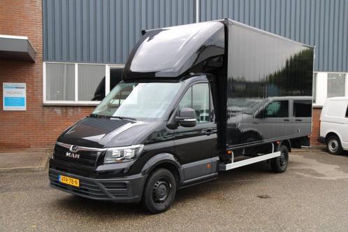 MAN TGE 35 2.0 140PK L5 Automaat / Bakwagen / 21m3 / Nieuwst, Auto's, Bestelauto's, Dealer onderhouden, Lease, Grijs, Handgeschakeld
