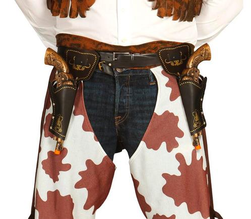 Dubbele Holster Geweren 29cm, Hobby en Vrije tijd, Feestartikelen, Nieuw, Verzenden