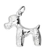 Zilveren Poedel ketting hanger - staand, Sieraden, Tassen en Uiterlijk, Verzenden, Nieuw