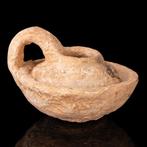 Middeleeuws, Kruisvaarder Terracotta olielamp (Zonder, Antiek en Kunst