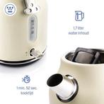 2dekans | Westinghouse Retro Waterkoker - 1.7L - Kunststof,, Ophalen of Verzenden, Zo goed als nieuw