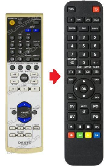 Onkyo RC-660S / RC-662S afstandsbediening - Geschikt voor..., Audio, Tv en Foto, Afstandsbedieningen, Verzenden