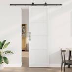 vidaXL Schuifdeurset Wit en zwart 78 x 232 cm, Doe-het-zelf en Verbouw, Deuren en Horren, Verzenden, Nieuw