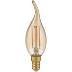 LED Lamp - Kaarslamp - Filament - Trion Kirza - 4W - E14, Led-lamp, Soft of Flame, E14 (klein), Nieuw