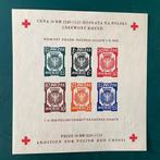 Duitse Rijk 1945 - Rode Kruisblok met perforatie en zonder, Gestempeld