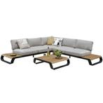 Fidji platform hoek loungeset 3 delig aluminium teak, Tuin en Terras, Tuinsets en Loungesets, Ophalen of Verzenden, Nieuw, Aluminium
