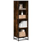 vidaXL Boekenkast 40x35x139 cm bewerkt hout gerookt, Huis en Inrichting, Kasten | Boekenkasten, Verzenden, Nieuw, Overige houtsoorten