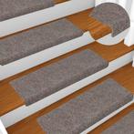 vidaXL Trapmatten zelfklevend 15 stuks 65x21x4 cm beige, Doe-het-zelf en Verbouw, Ladders en Trappen, Verzenden, Nieuw