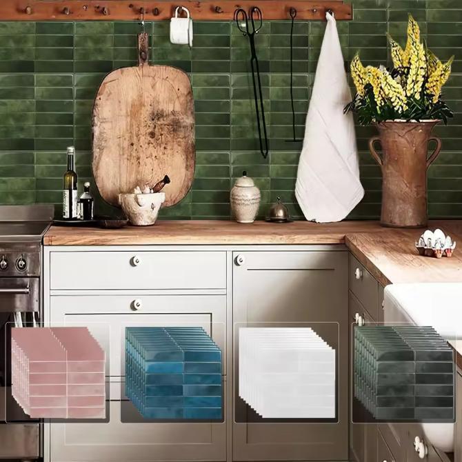 Peel en Stick Backsplash Tegels–3D Zelfklevend en Waterdicht, Huis en Inrichting, Keuken | Keukenelementen, Nieuw, Verzenden