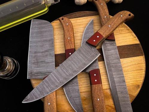 Keukenmes - Amerikaans natuurlijk hout & G10 MICARTA en, Antiek en Kunst, Antiek | Keukenbenodigdheden
