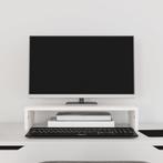 vidaXL Monitorstandaard 50x27x10 cm massief grenenhout wit, Computers en Software, Overige Computers en Software, Verzenden, Nieuw