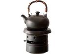 Tea Soul Set Bouilloire avec Pole Noir Lins Ceramic Studio, Verzenden, Nieuw