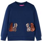 vidaXL Kindertrui 128 marineblauw, Verzenden, Nieuw