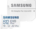 Samsung EVO Plus MicroSD 160 MB/s Incl. Adapter-512GB, Computers en Software, Harde schijven, Ophalen of Verzenden, Nieuw