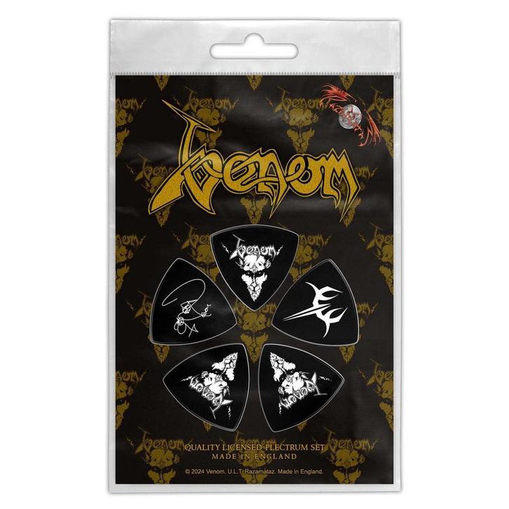 Venom - Black Metal - Plectrum Tri-Tip officiële merchandise, Verzamelen, Muziek, Artiesten en Beroemdheden, Gebruiksvoorwerp