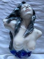 Figuur - Mujer bella desnuda bañándose en el mar - Keramiek,