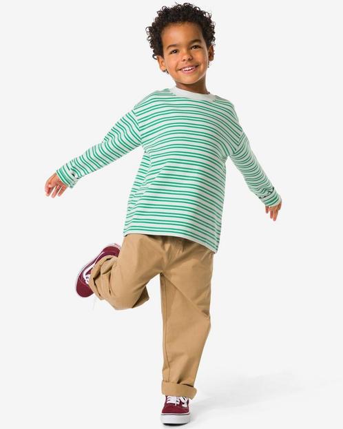 HEMA Kinder T-shirt strepen groen van €12.99 voor €6.5 sale, Kinderen en Baby's, Kinderkleding | Overige, Nieuw, Verzenden