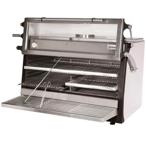 Houtskooloven-BBQ, GN 2/1 + GN1/1 (150 Kg/h)- Hefbare deur/R, Zakelijke goederen, Horeca | Keukenapparatuur, Verzenden