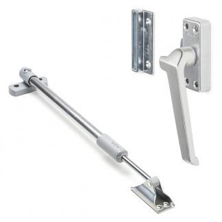 2x Raamsluiting + Telescopische uitzetter | AXA, Doe-het-zelf en Verbouw, Hang- en Sluitwerk, Nieuw, Verzenden