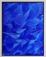 Anaïs LF - N°8, Éclat Cobalt - Blue waves - Abstract art