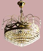 Plafondlamp - Luster Ø40 - Massief brons en verguld messing