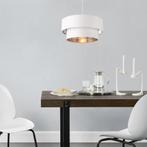 Design hanglamp Lopar 149 cm metaal en stof E27 Ø40 wit, Nieuw, Verzenden