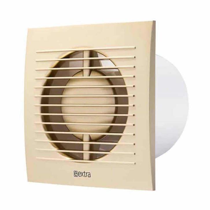Europlast badkamerventilator 125 mm goud - EE125G, Doe-het-zelf en Verbouw, Ventilatie en Afzuiging, Ophalen of Verzenden