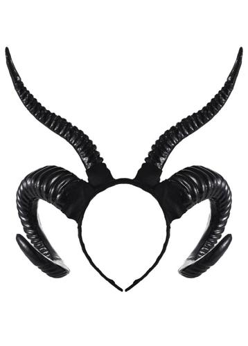 Haarband Hoorns Gewei Zwart Kunststof Diadeem Maleficent Dui