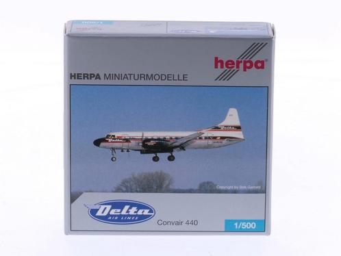 Schaal 1:500 Herpa 507097 Delta Air Lines Convair 440 Reg..., Hobby en Vrije tijd, Modelbouw | Vliegtuigen en Helikopters, Zo goed als nieuw