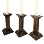 Kaarsenhouder (3) - Hout - Amsterdamse school