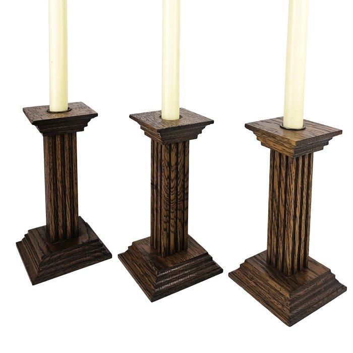 Kaarsenhouder (3) - Hout - Amsterdamse school, Antiek en Kunst, Curiosa en Brocante