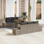 vidaXL Tuin Eetset met kussen 7 pcs Grijs, Bruin 100 x 55 x, Verzenden, Nieuw, Rotan