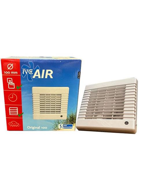 IVC air orignal Badkamerventilator 100mm (Ventilatie), Doe-het-zelf en Verbouw, Ventilatie en Afzuiging, Nieuw, Ophalen of Verzenden