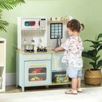 TRUUSK Kinderkeuken Speelkeuken - Met Magnetron, Fornuis, Ov, Kinderen en Baby's, Speelgoed | Speelkeukens, Verzenden, Nieuw