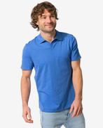 HEMA Herenpolo slub felblauw, Kleding | Heren, Verzenden, Nieuw