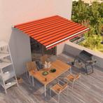 vidaXL Luifel handmatig uittrekbaar 400x350 cm oranje en, Tuin en Terras, Zonneschermen, Verzenden, Nieuw