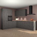 Beton antraciet keuken Parla 90733, Verzenden, Nieuw