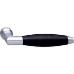 Intersteel enkele deurklink Marloes chroom mat/ebbenhout, Doe-het-zelf en Verbouw, Hang- en Sluitwerk, Verzenden, Nieuw