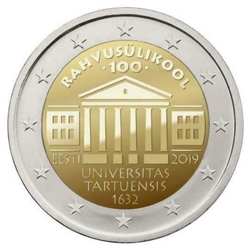 Estland 2 Euro Universiteit 2019, Postzegels en Munten, Munten | Europa | Euromunten, Verzenden
