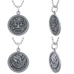 Echt zilveren ronde sterrenbeeld kettinghanger, Sieraden, Tassen en Uiterlijk, Kettinghangers, Verzenden, Nieuw, Zilver