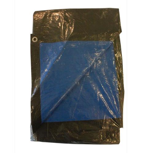Afdekzeil PE 4x6 meter 150 gr/m² - groen/blauw, Doe-het-zelf en Verbouw, Zeil en Folie, Nieuw, Verzenden