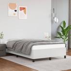 vidaXL Bedframe kunstleer wit 120x200 cm, Overige materialen, Verzenden, Wit, Nieuw