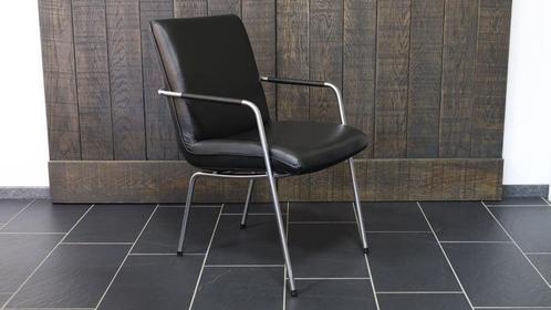 Eetkamerstoel Gelderland Zoom  zwart, Huis en Inrichting, Stoelen, Zo goed als nieuw, Leer, Ophalen of Verzenden