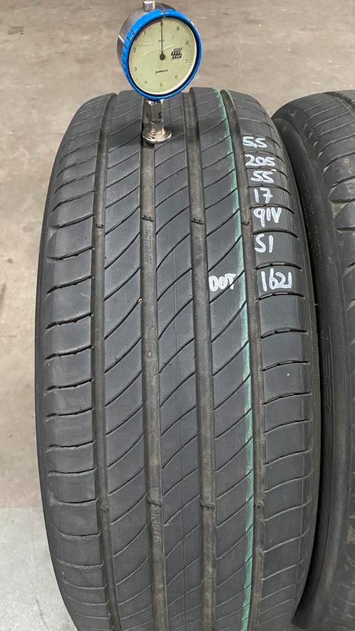 205/55/17 91W Michelin Primacy4 5,5/5,3mm profiel 4 stuks, Auto-onderdelen, Banden en Velgen, 17 inch, Erkend duurzaam, Zomerbanden